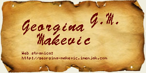Georgina Makević vizit kartica